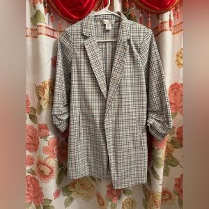 Women’s Plaid Blazer Jacket